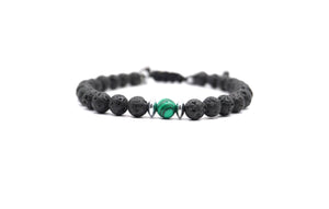 Handmade Bracelet  with Malachite