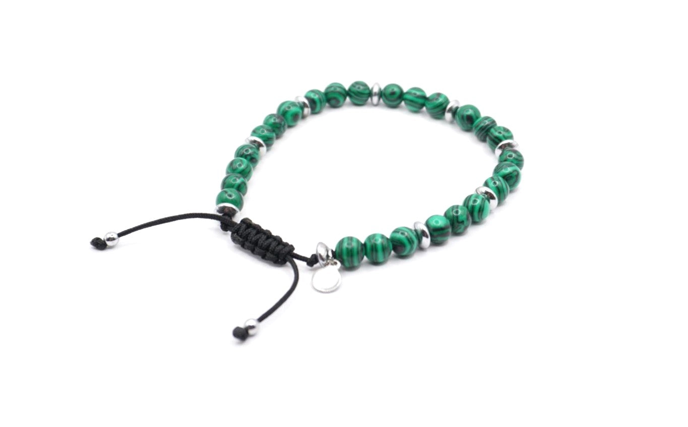 Handmade Bracelet with Malachite